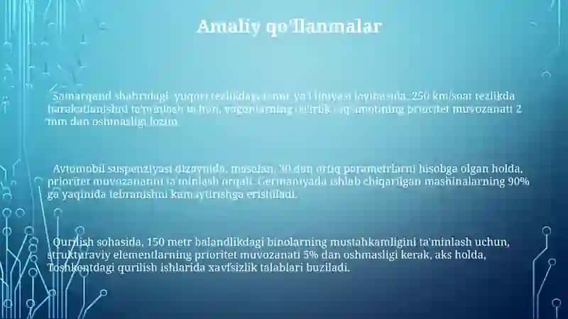 Mehkanik sistemali ustuvor muvozanat 3