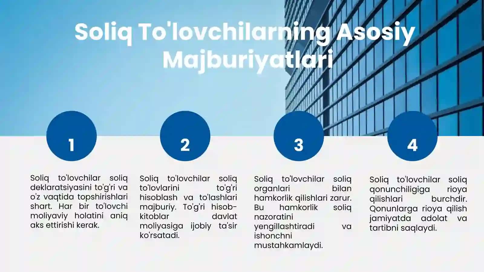 Soliq qonunchiligida soliq to'lovchilarni vazifalari 3
