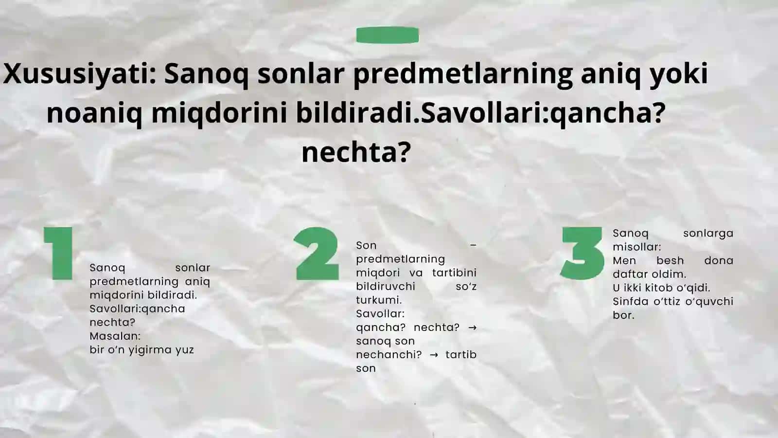 Sonlarning tuzilish jihatidan turlari 3