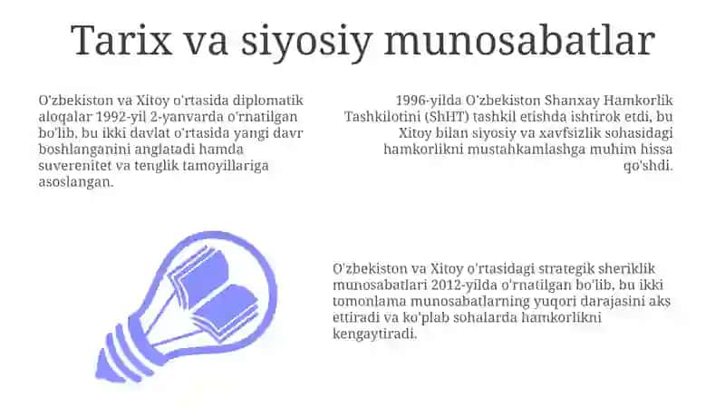 O'zbekiston-Xitoy munosabatlarining tarixi va siyosiy asoslari 3