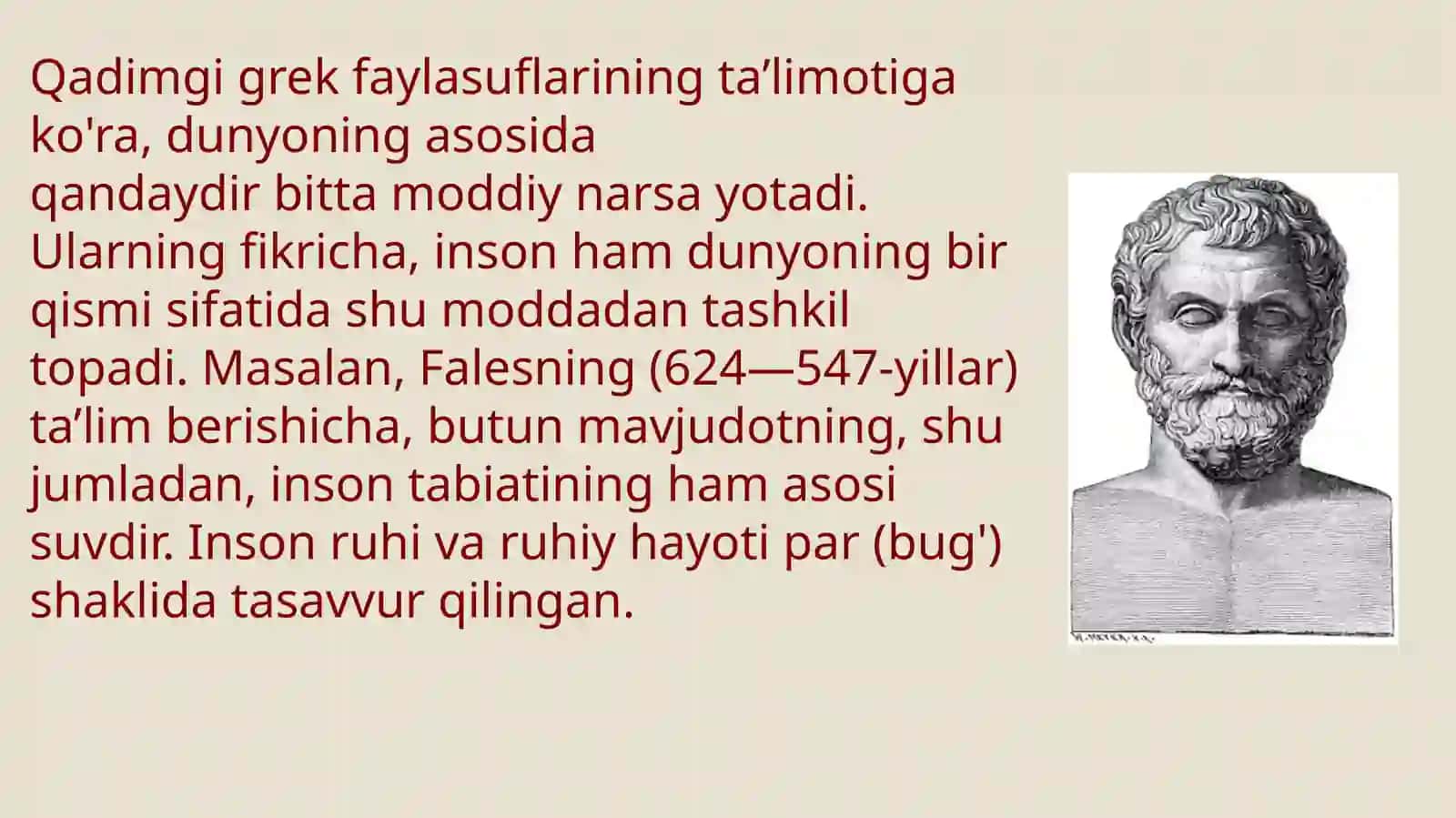 ANTIK DAVR PSIXOLOGIYASIDA JON XAQIDA MATERIALISTIK TA’LIMOTLARNING ASOSIY XOLATLARI 3