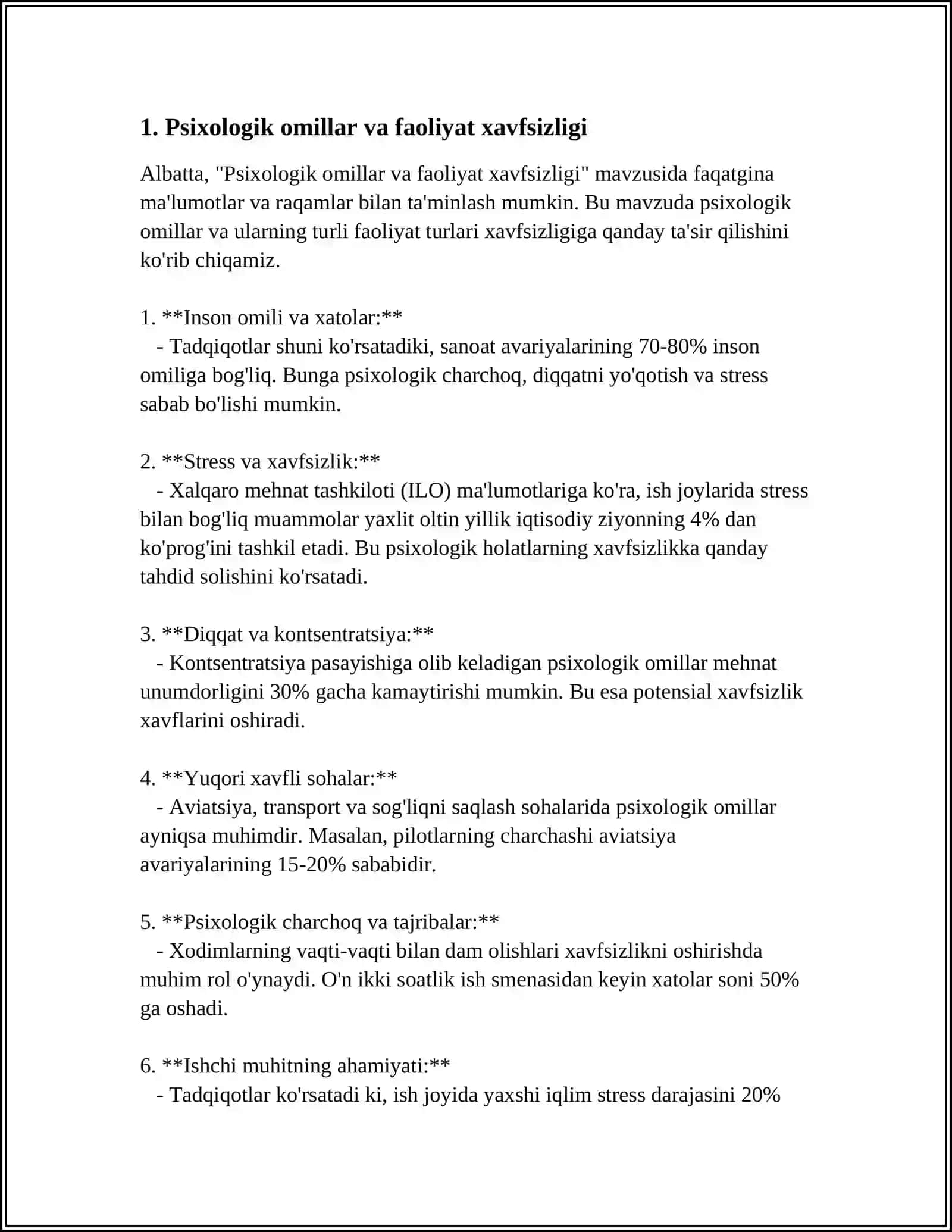 FAOLIYAT XAVFSIZLIGINI TA'MINLASHDA PSIXOLOGIK OMILLARNING AHAMIYATI 3