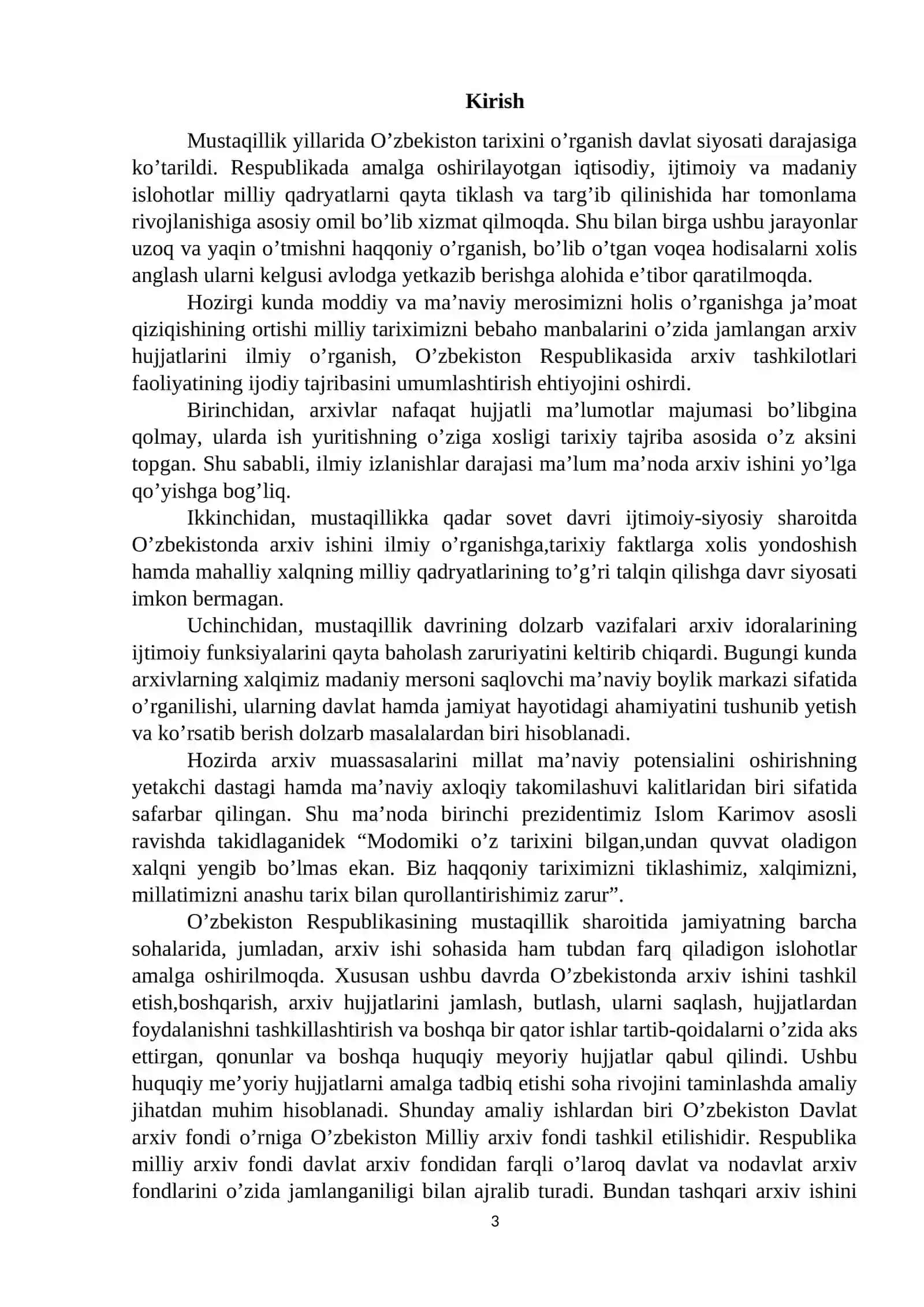 Namangan viloyati davlat arxivining shakllanishi tarixi 3