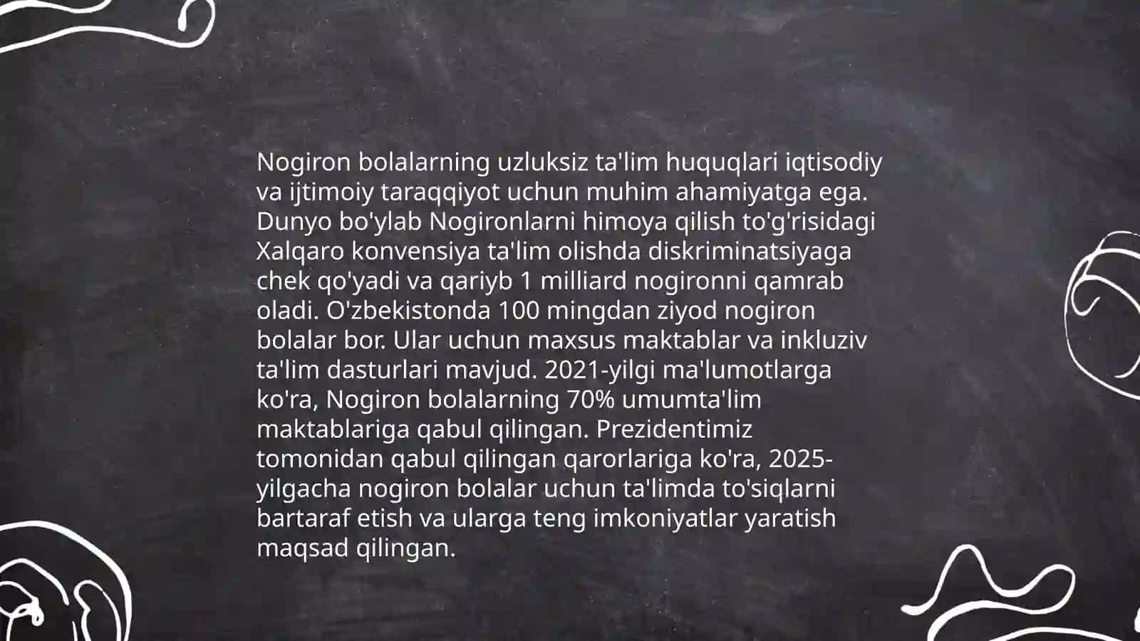 Nogiron bolalarning uzluksiz ta'lim tizimiga jalb qilishning huquqiy-me'yoriy asoslari 3