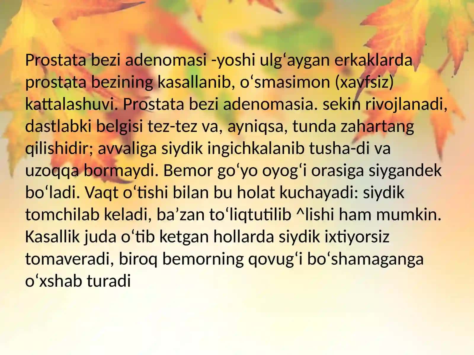 Prostata bezi o'smalari 3
