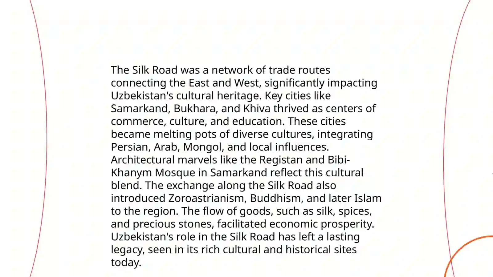 Uzbekistan and the world: Historical heritage. World heritage. Cultural heritage and tourism in Uzbekistan 3