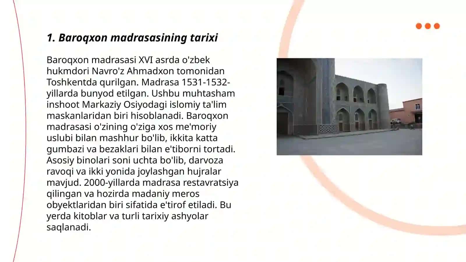 Baroqxon madrasasi 3