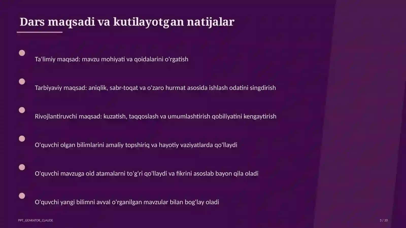 PowerPoint dasturida taqdimot yaratish (7-sinf) 3