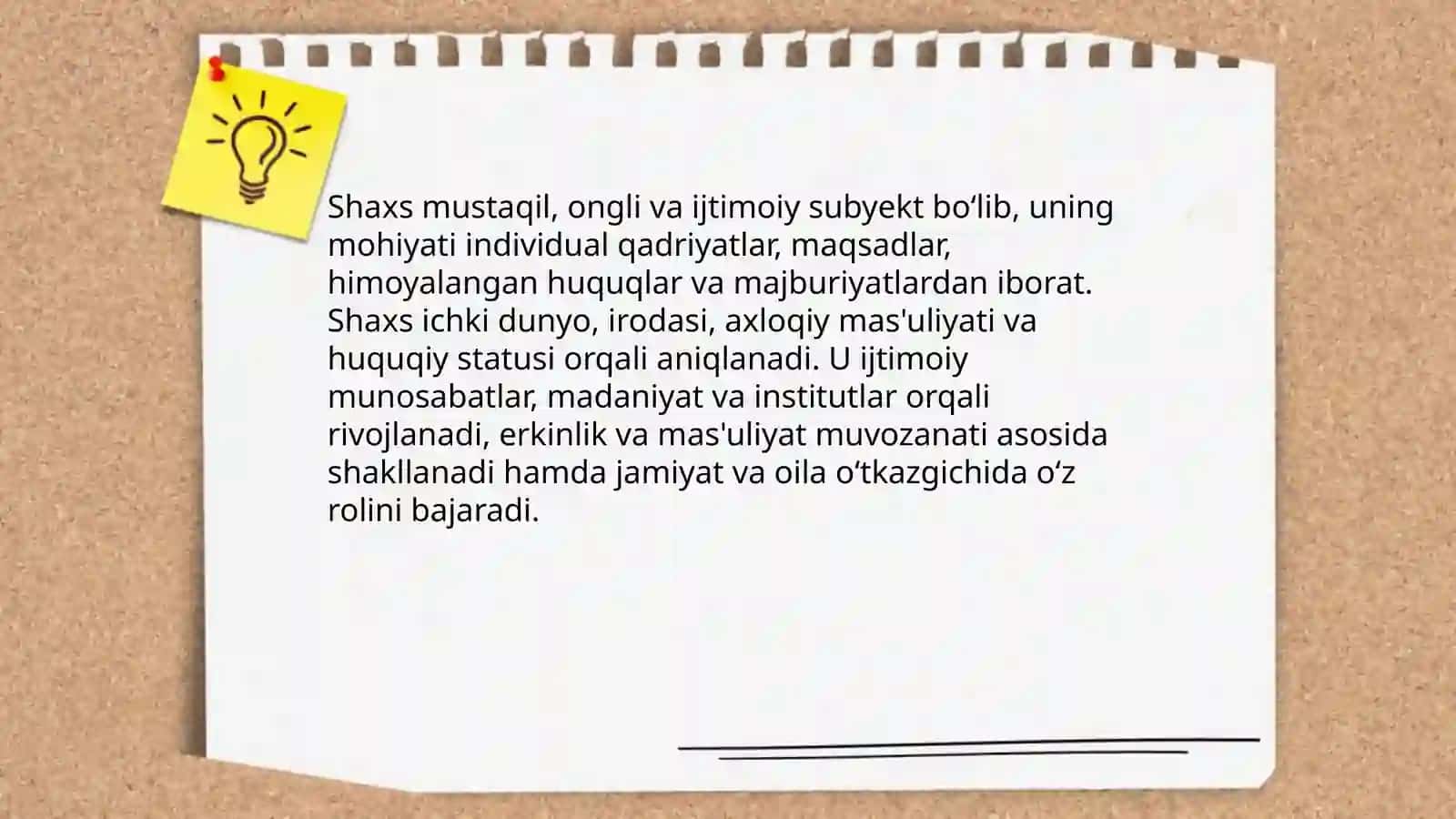 Shaxs toʻgʻrisida umumiy tushuncha 3