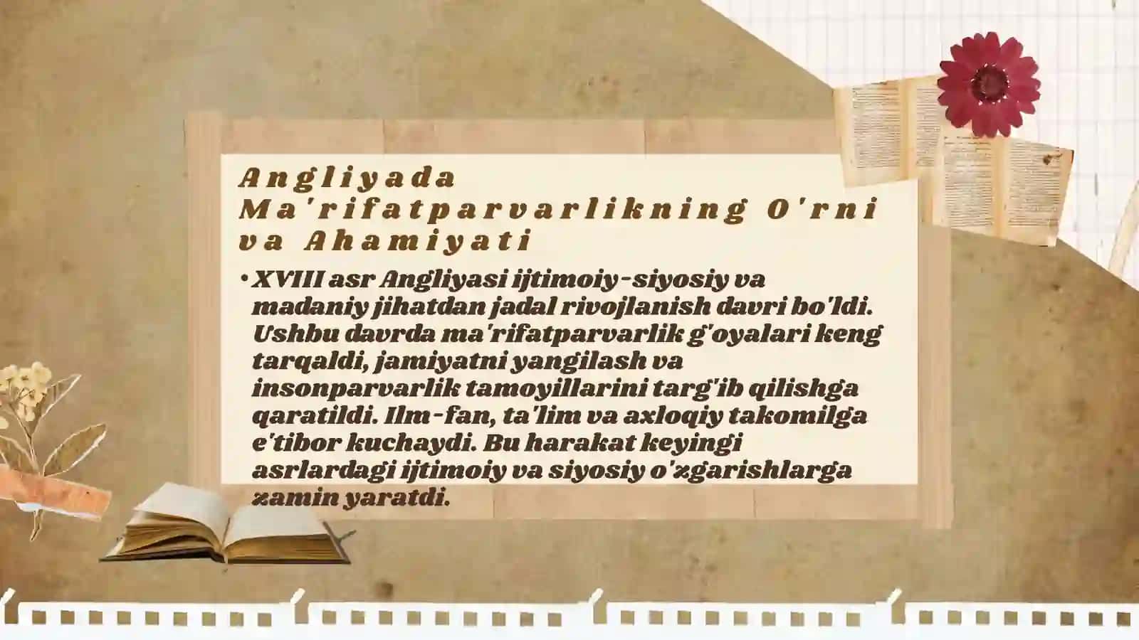 XVIII asr Angliyada maʼrifatparvar rivoji.Jorj Berkli falsafasi 3