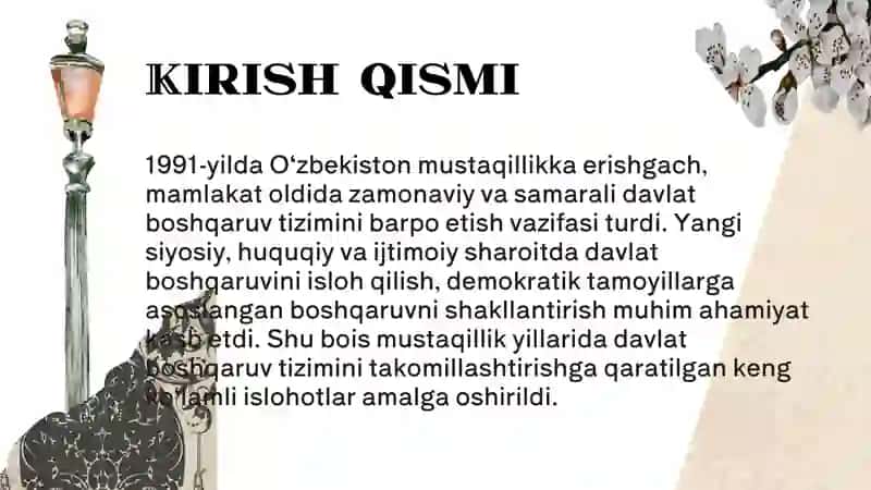 Oziq-ovqat texnologiyasi yo'nalishi K-39-25- guruh talabasi Maxkamova Asalning O'zbekistonning eng yangi tarixi fanidan tayyorlagan taqdimoti 3