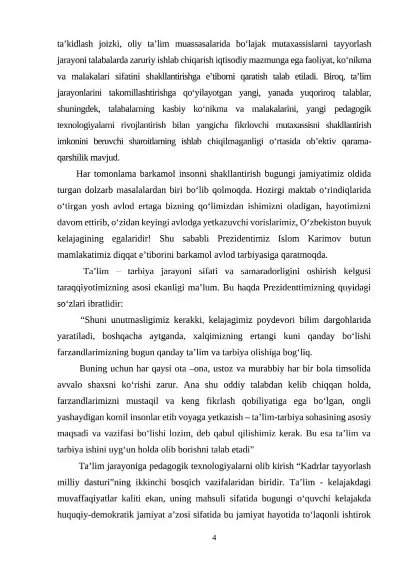 O'zbekiston Respublikasida shakllangan uzluksiz ta’lim tizimi 3