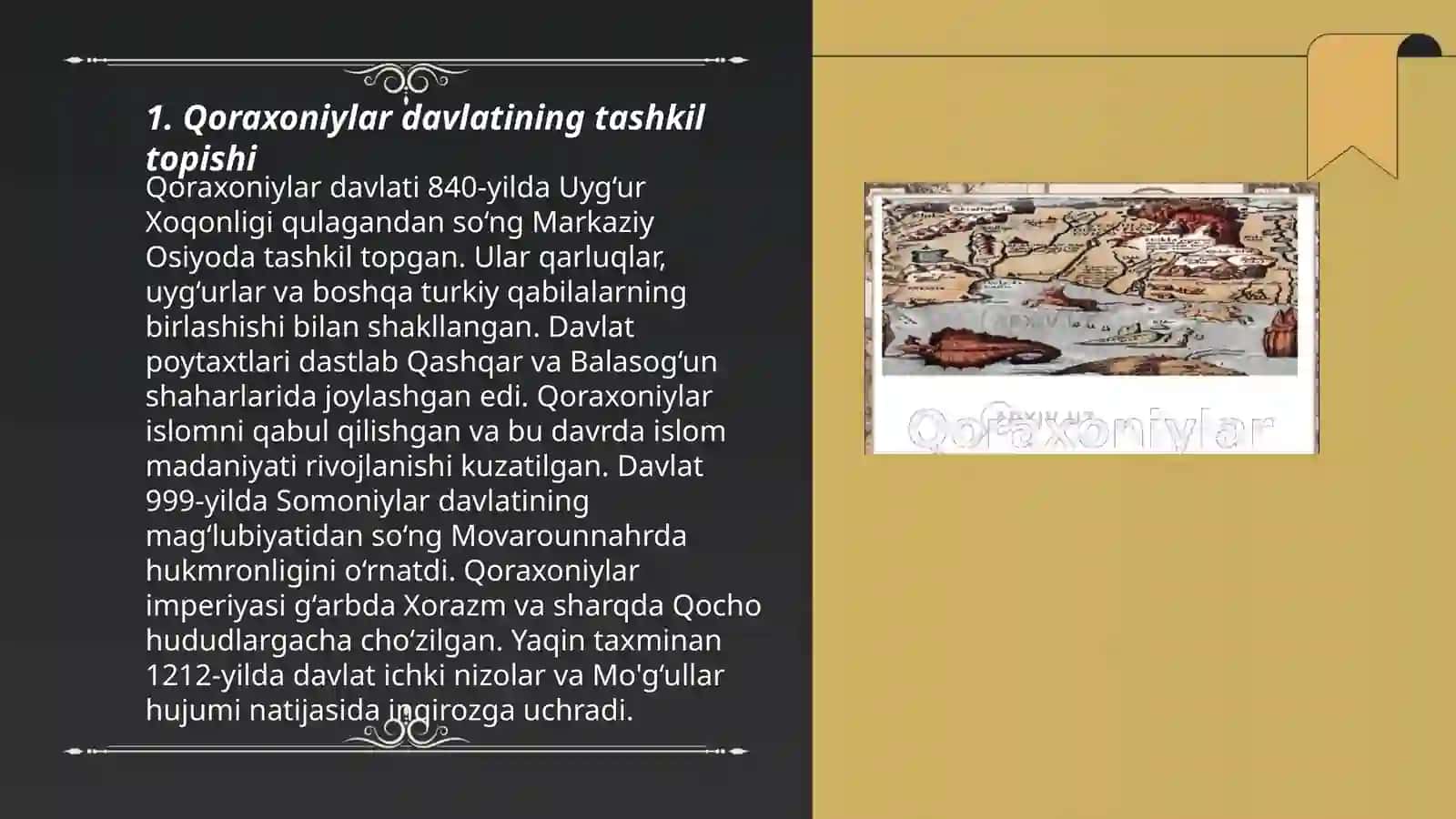 Qoraxoniylarning tarixdagi o'rni 3