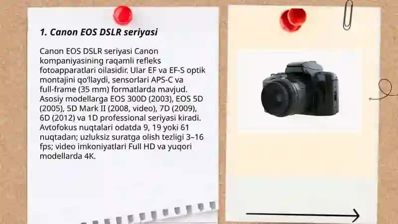 Canon EOS DSLR seriyasi 3