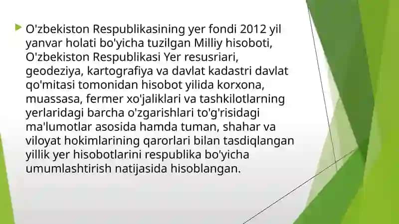 O'ZBEKISTON RESPUBLIKASINING YER PORDI 3