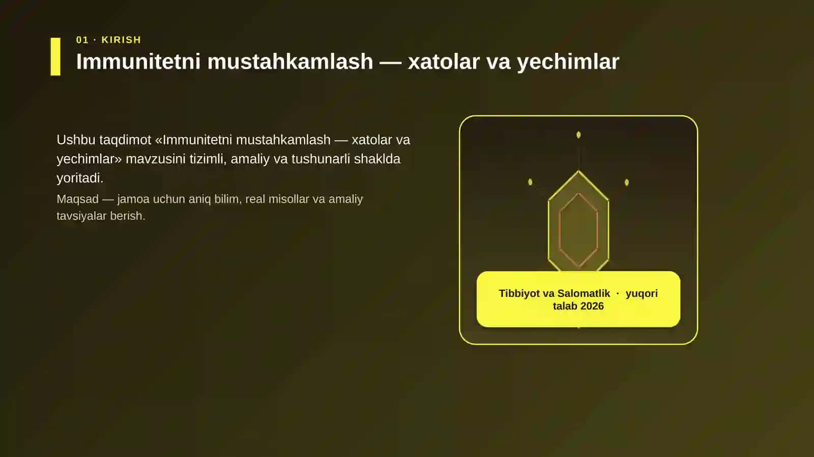 Immunitetni mustahkamlash — xatolar va yechimlar 3