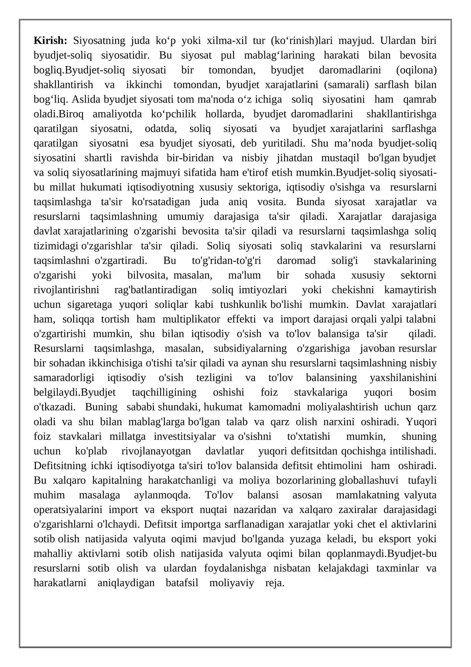 Budjet-soliq siyosati 3