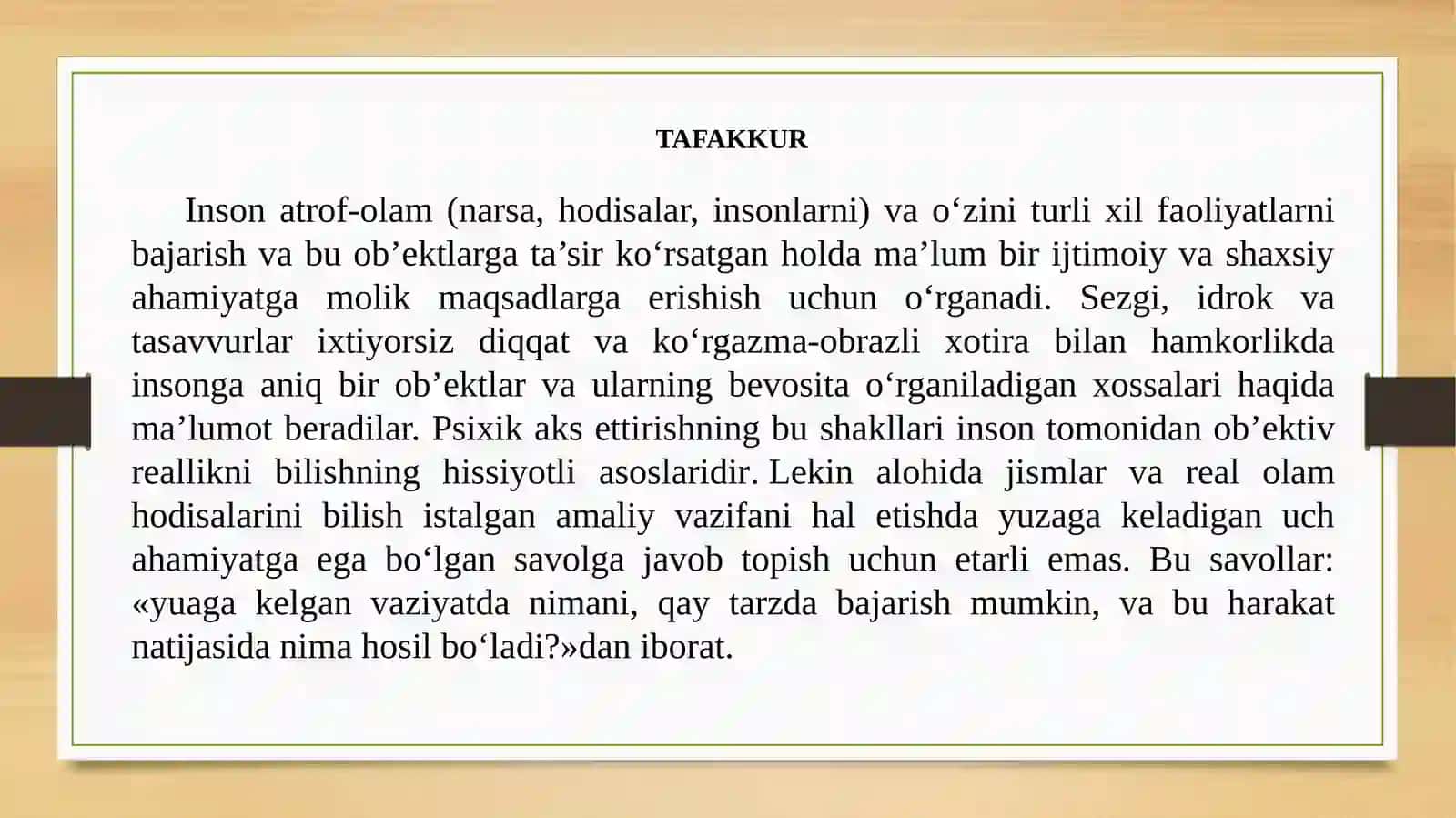 UMUMIY PEDAGOGIKA VA PSIXOLOGIYA FANIDAN ISHLAGAN MUSTAQIL ISHI 3
