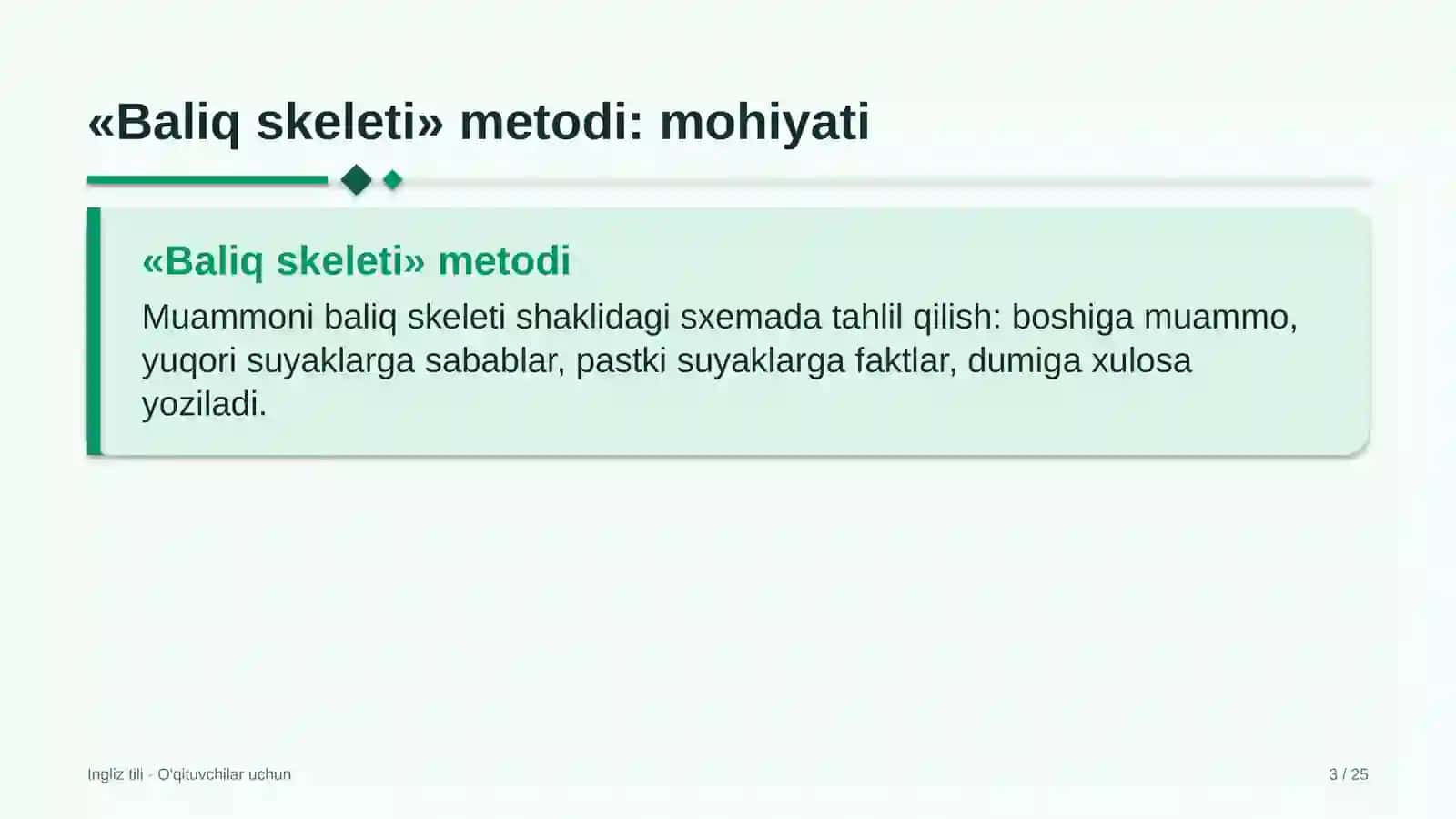 ingliz tili darslarida baliq skeleti metodidan foydalanish 8557 3