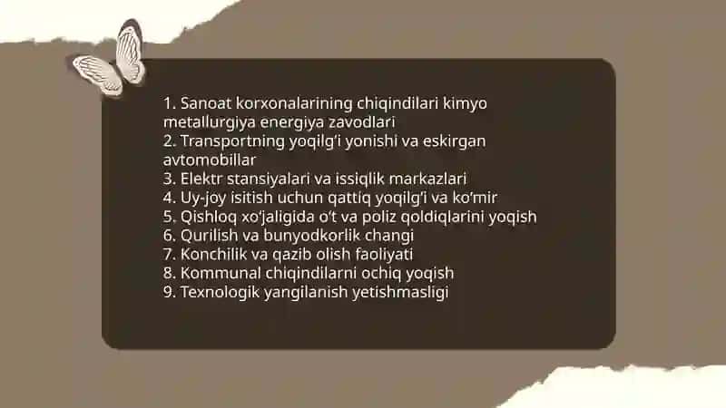 Oʻzbekistonda atmosferaning ifloslanishi va uning oldini olish choralari 3