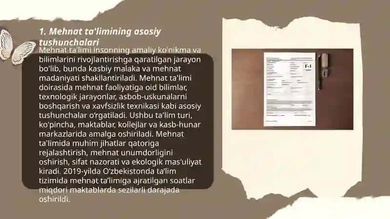 Mehnat ta'limi dasturi 3