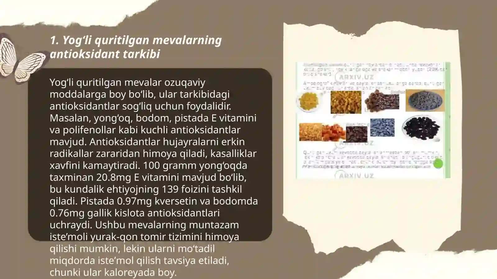 Yogʻli quritilgan mevalarda antioksidantlarni saqlash usullari 3