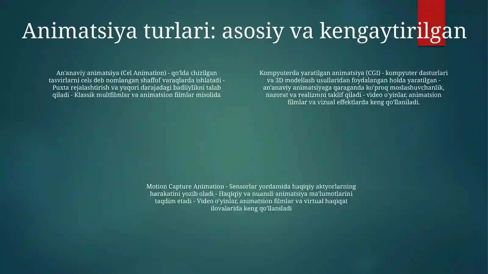 AnimatsiyonLavhalarYaratish 3