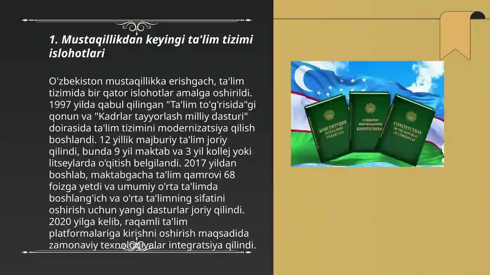 Mustaqillikdan keyingi ta'lim tizimi islohotlari 3