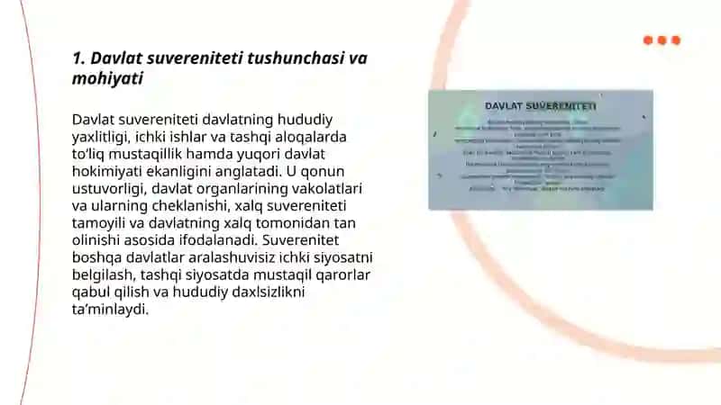Davlat suvereniteti va uning konstitutsiyaviy asoslari 3