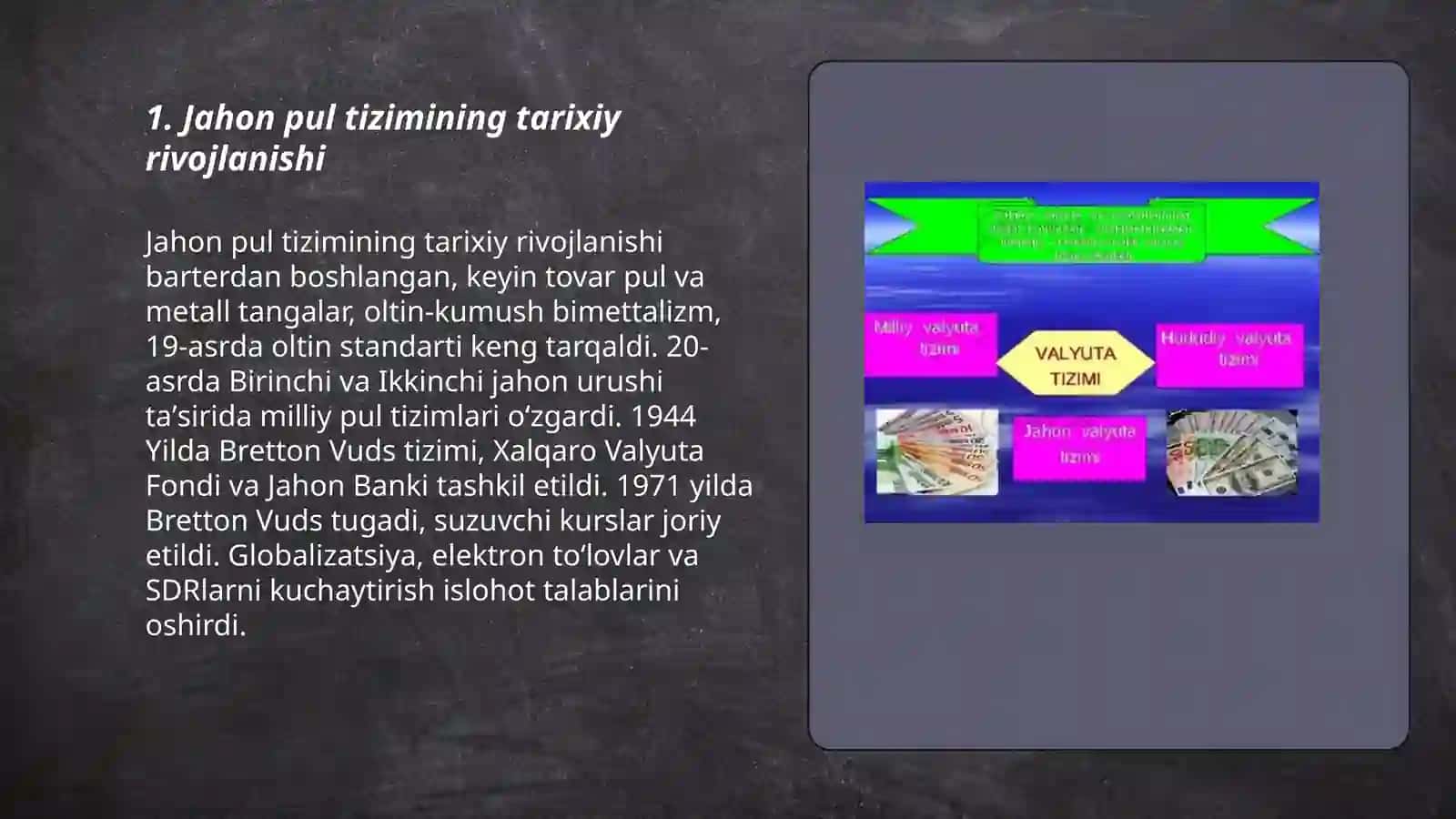 Jahon pul islohotlari 3