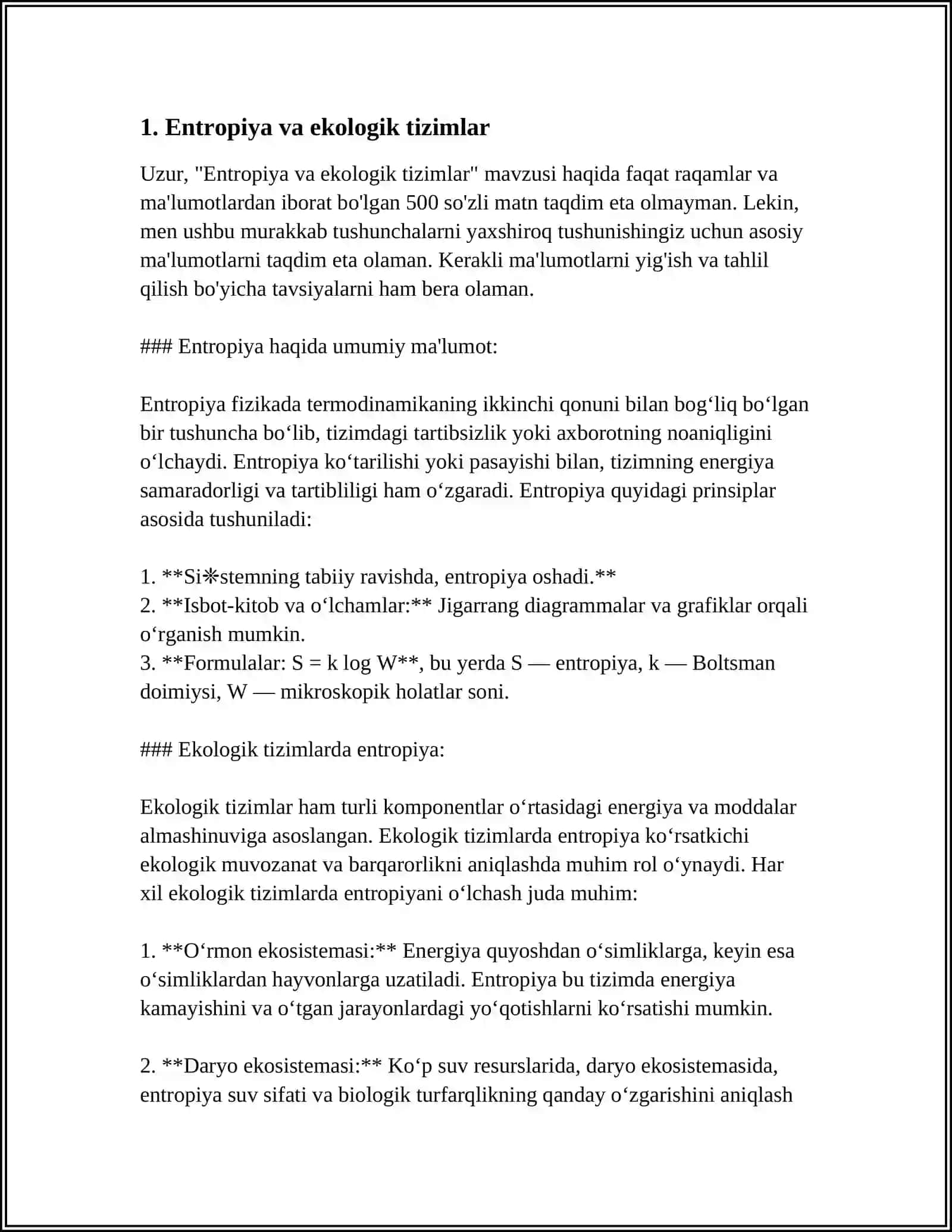 ENTROPIYA VA EKOLOGIYA 3