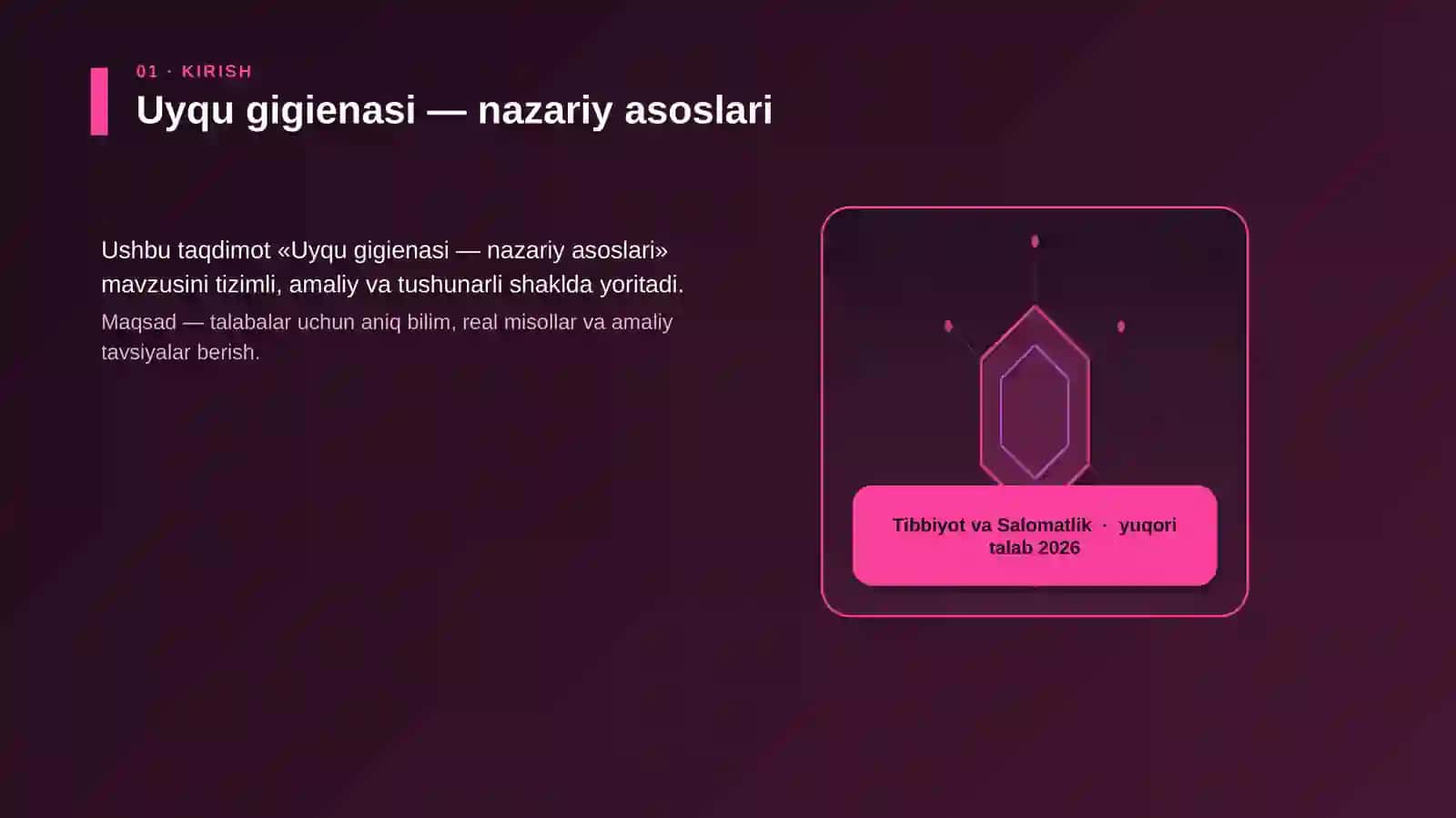 Uyqu gigienasi — nazariy asoslari 3
