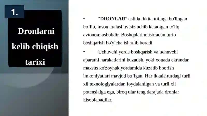 Dronlarni kelib chiqish tarixi 3