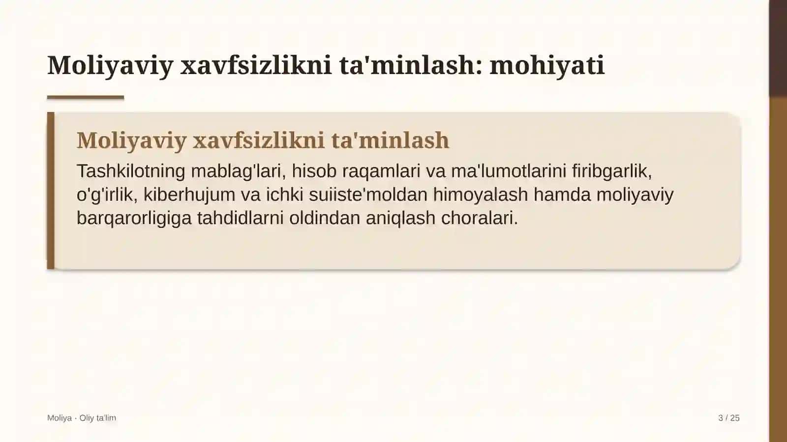 Energetikada moliyaviy xavfsizlikni ta'minlash 3