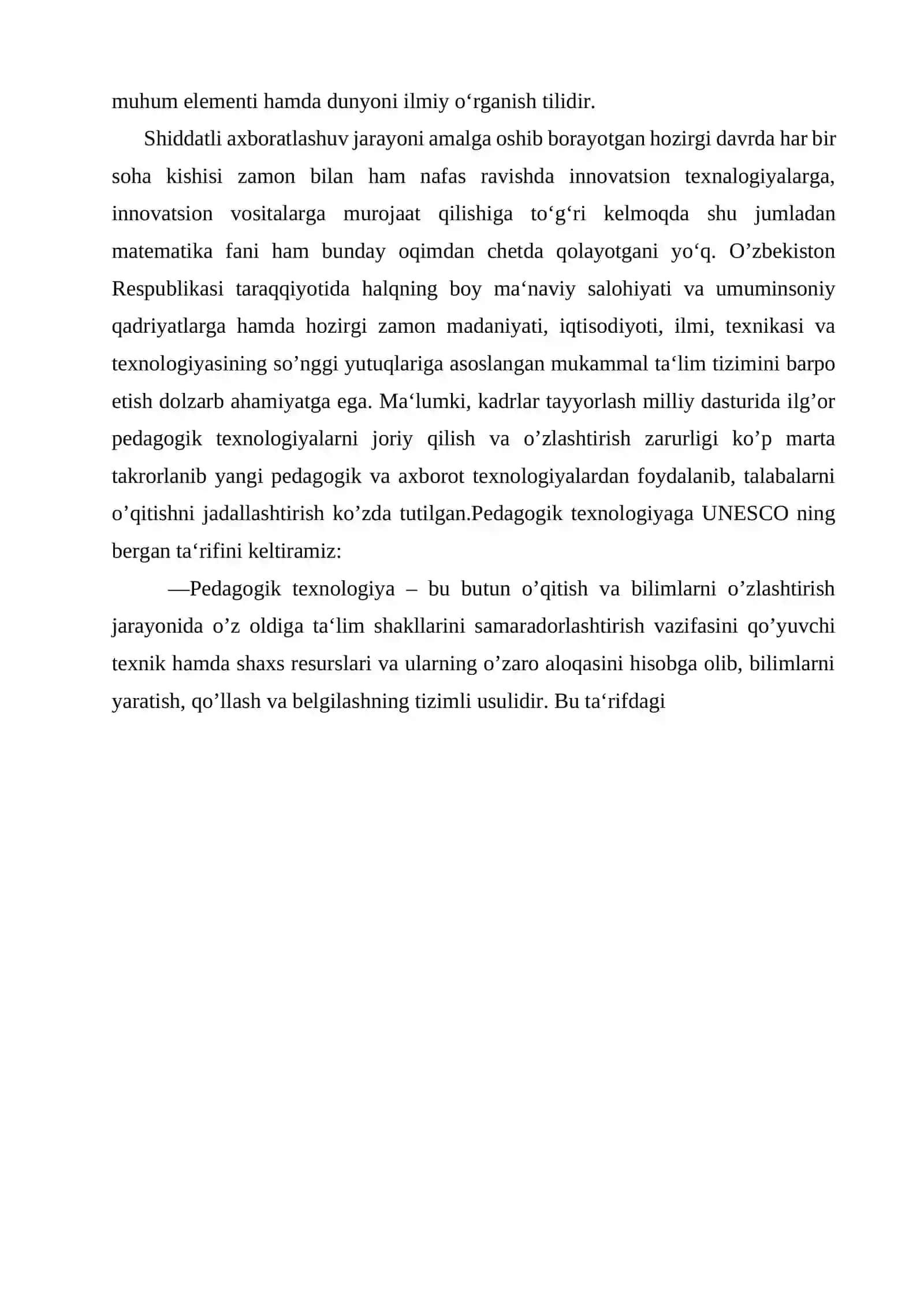 Fungsiyaning uzliksizligi va uzulishi hamda kesmada uzliksiz fungsiyaning xossalari 3