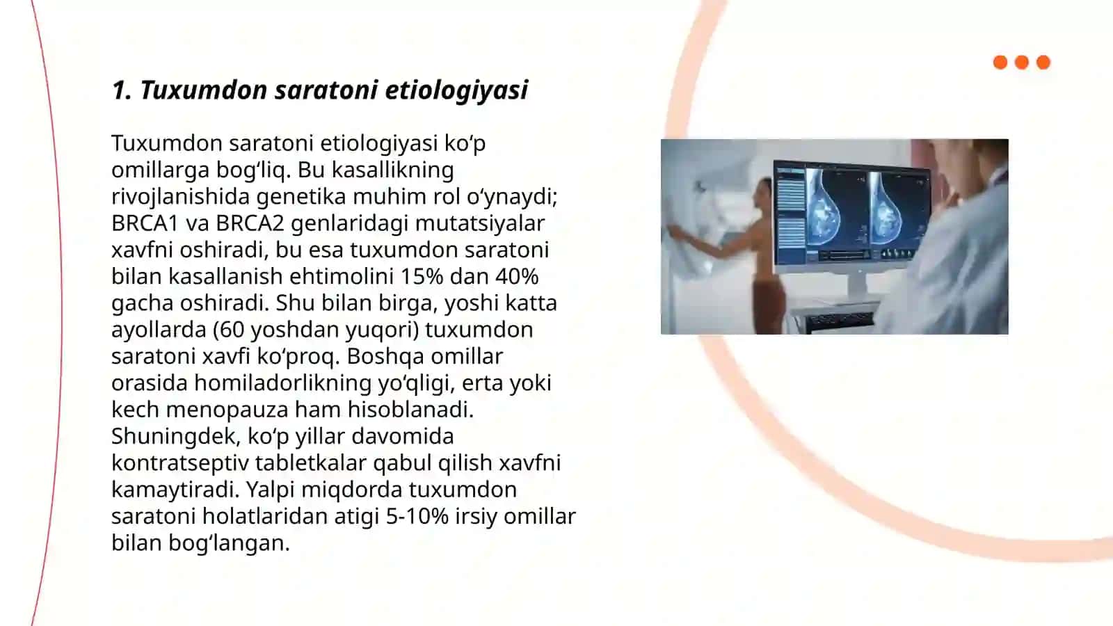 Tuxumdon saratoni etiologiyasi 3
