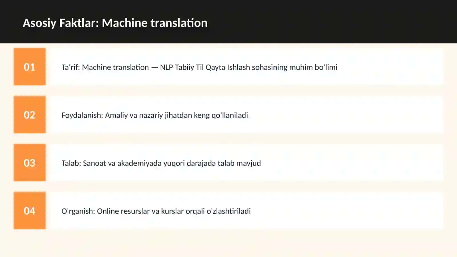 Machine translation 3