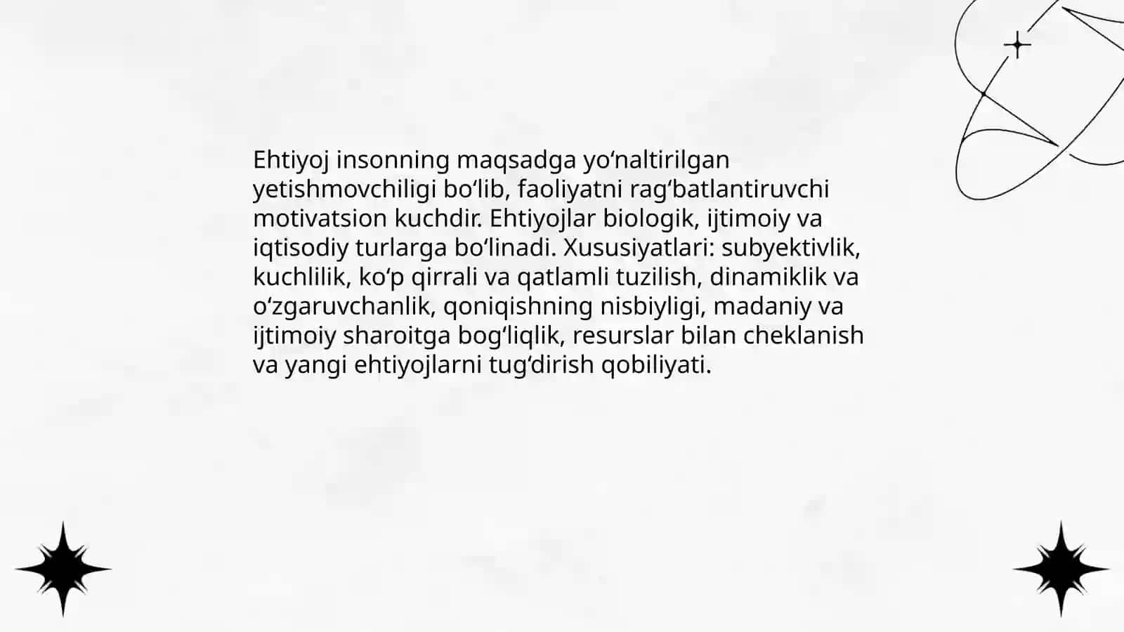 Ehtiyoj 3