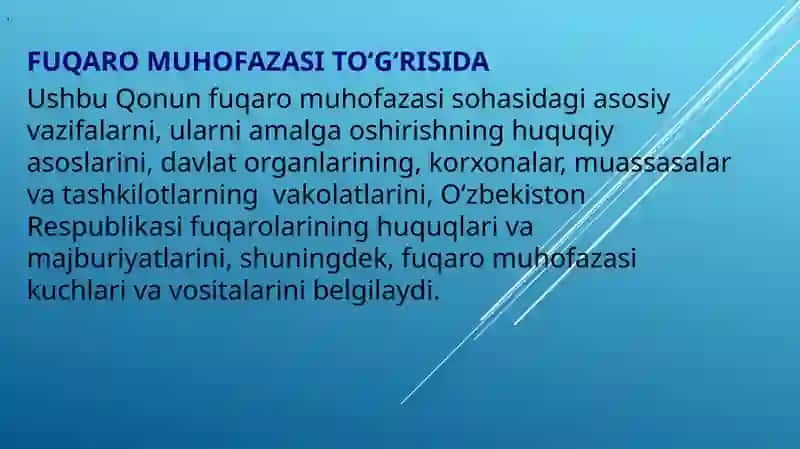 Fuqaro muhofazasi haqida. 3
