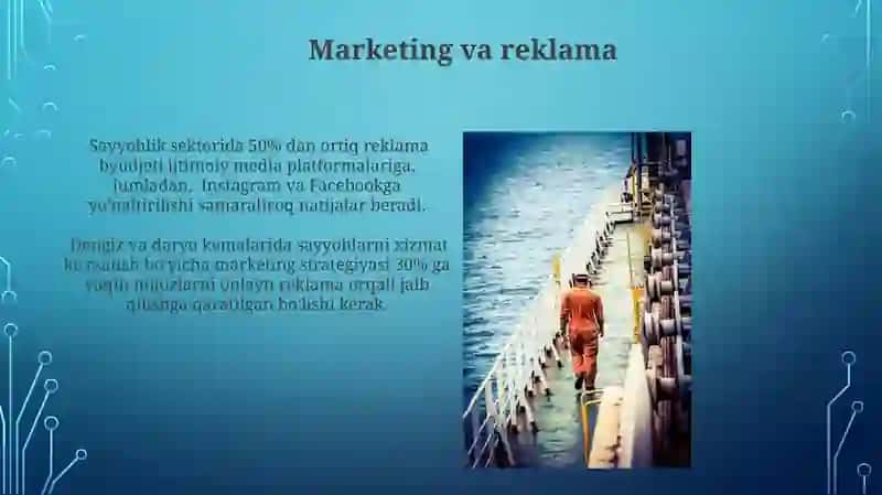 Dengiz va daryo kemalarida sayyohlargaxizmat ko‘rsatish 3