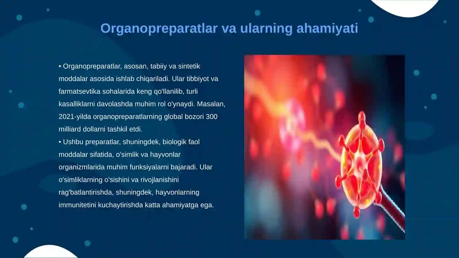 Organopreparatlarni sanoatda ishlab chiqarish 3