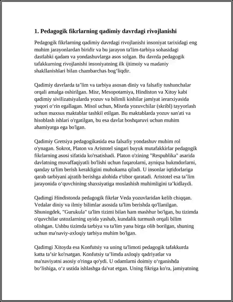 PEDOGOGIK FIKRLAR TARAQQIYOTI VA TARIXIYLIGI 3