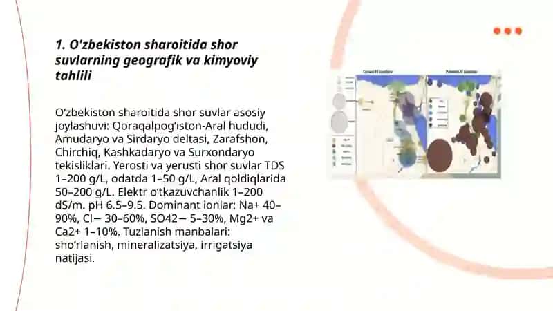 Ozbekiston sharoitida shor suvlarni chuchuklashtirish goyasini yaratish 3