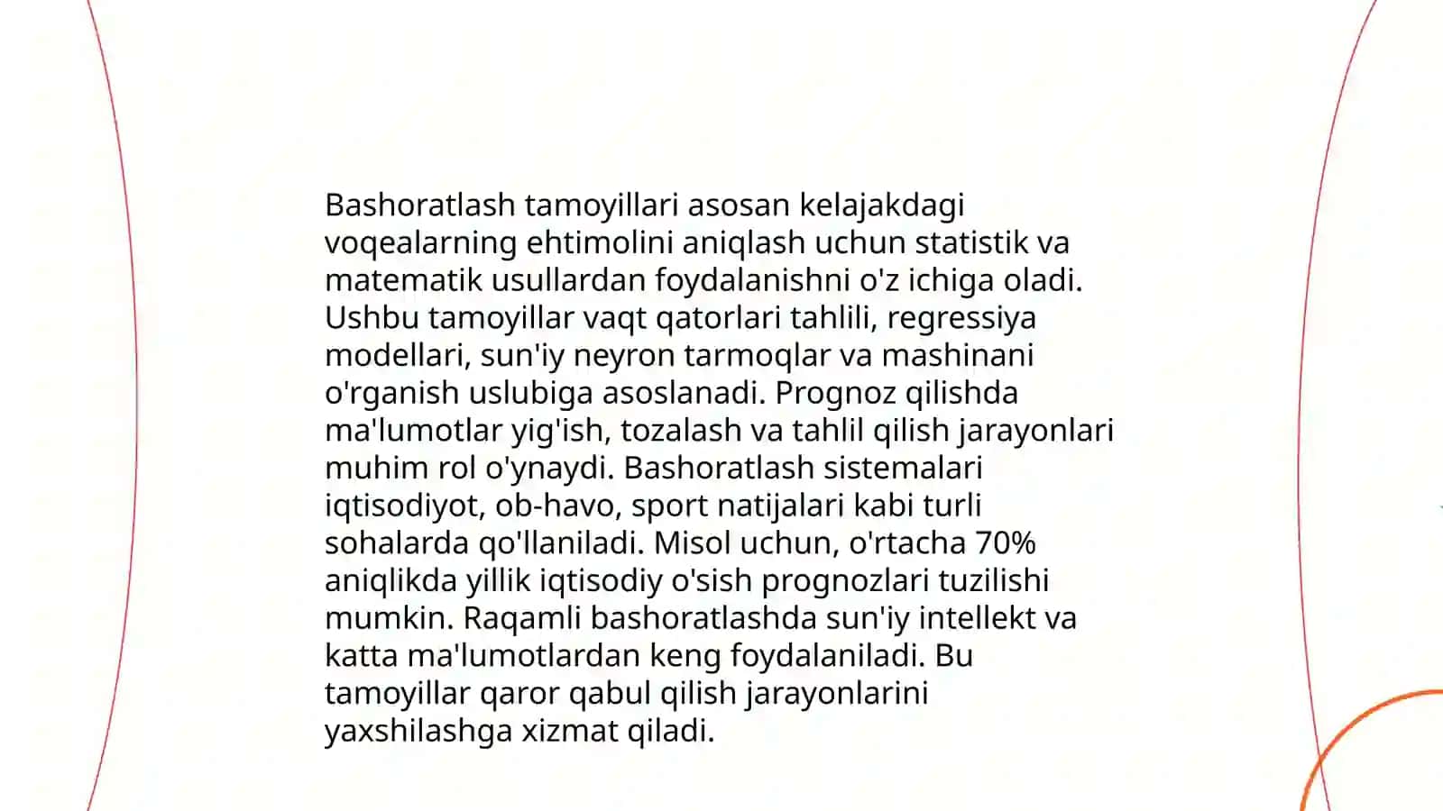 Bashoratlash tamoyillari 3