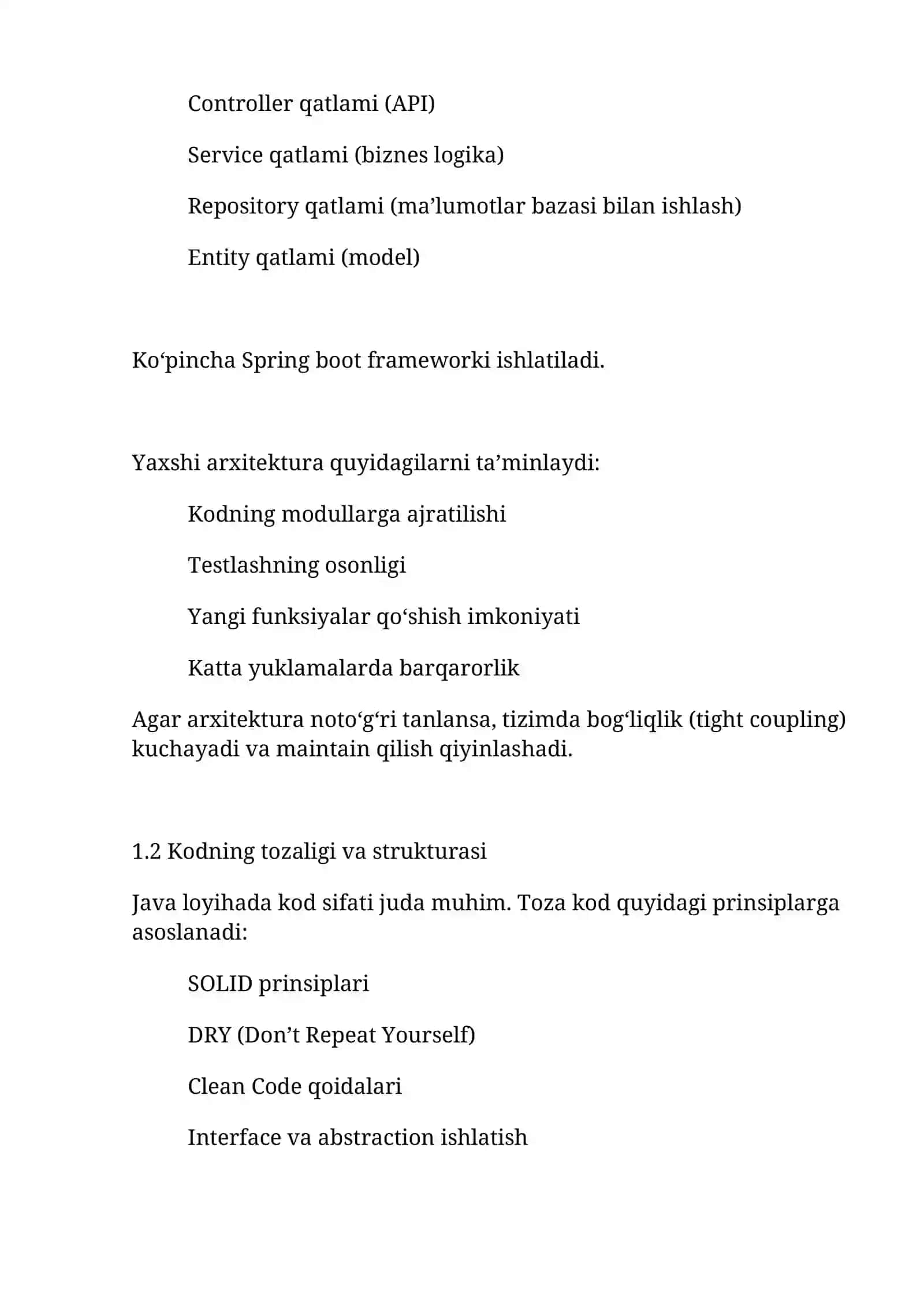 Online magazin dasturiy ta’minoti sifati 3