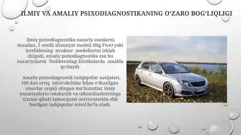 Ilmiy va amaliy psixodiagnostikaning o'zaro bog'liqligi 3