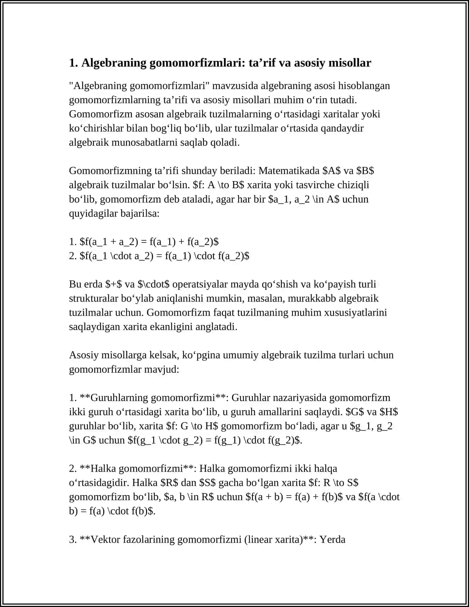 ALGEBRANING GOMOMORFIZMLARI (OLIY TAʼLIM) 3