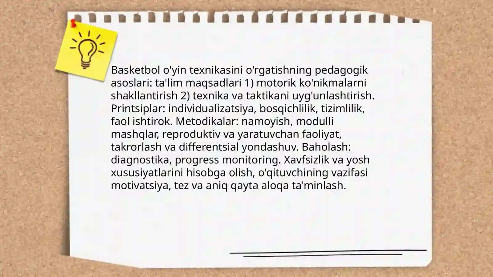 Basketbol o'yin texnikasini o'rgatish uslubiyati 3