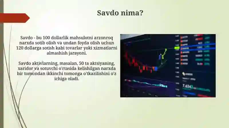 Savdo nima? 3