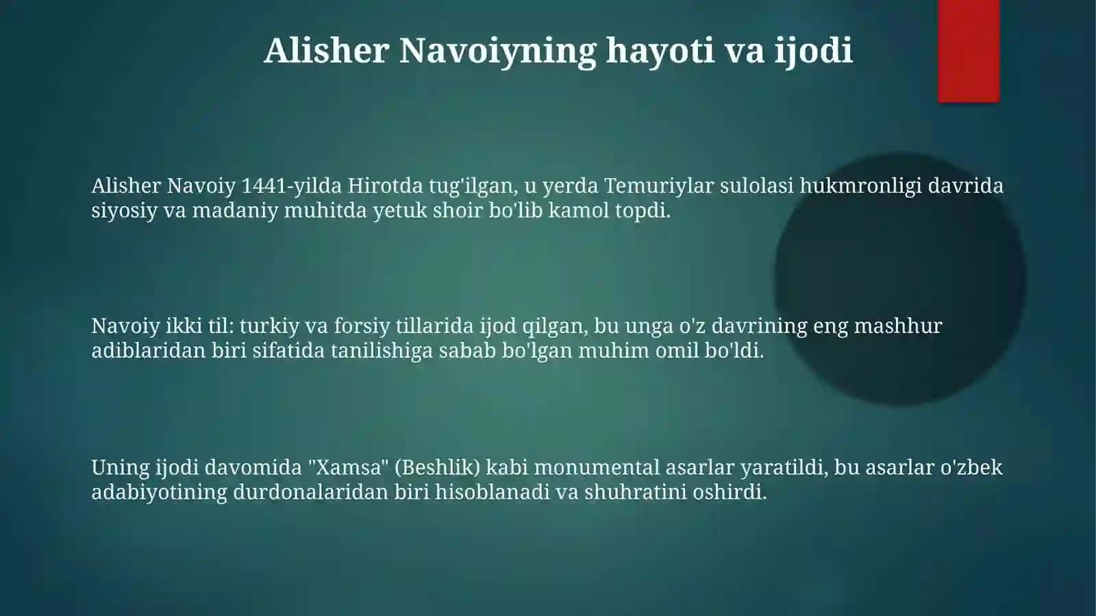 Alisher Navoyining qarashlari 3